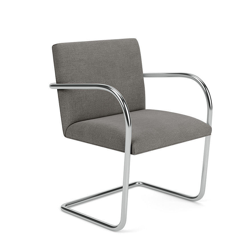 Knoll Brno Armchair - Mid-Century Modern Lounge Chair for Living Room, Office & Study - Premium Leather & Chrome Design for Home & Workspace