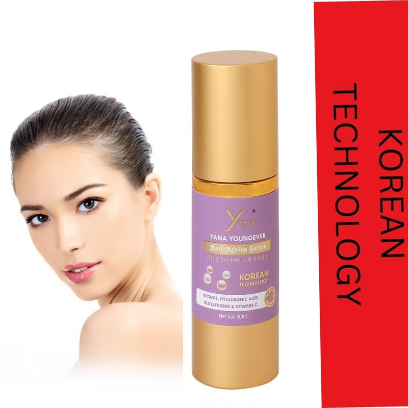 YANA YOUNGEVER Anti-Aging Serum Spray Cream with Korean Technology | Hydrating Night Cream for Women 40+ | Reduce Wrinkles & Brighten Skin | Perfect for Nighttime Skincare Routine & Mature Skin Care