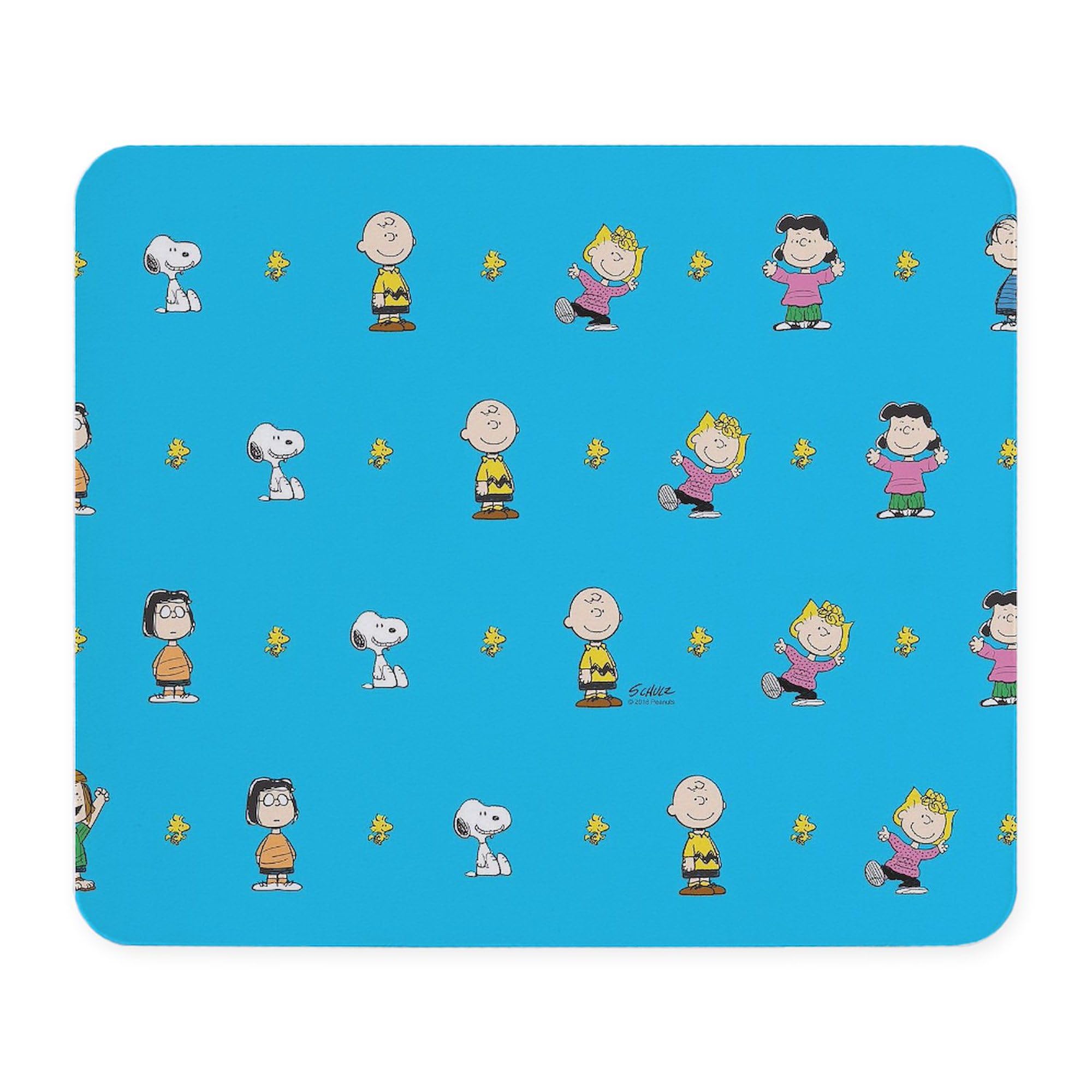 Non-Slip Peanuts Gang Gaming Mouse Pad - Snoopy & Charlie Brown Rubber Mouse Mat for PC, Laptop, Office & Home Use