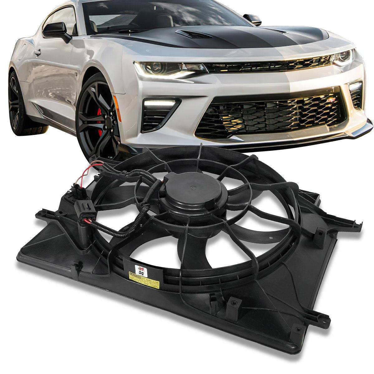 Hyundai Genesis Coupe 2.0T Radiator Cooling Fan Assembly 2010-2012 Replacement Part HY3115127 - Perfect for Engine Overheating Prevention & Summer Driving