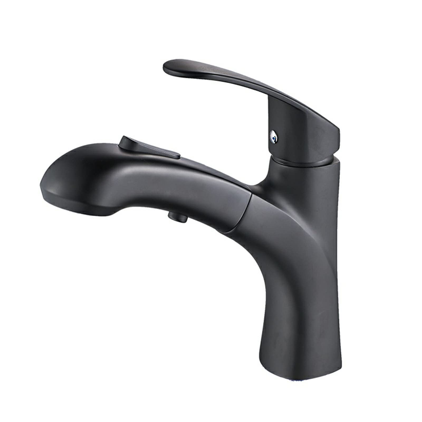 High-Quality Pull Down Sprayer Bathroom Sink Faucet - Dual Mode Mixer Tap for Hot & Cold Water - Single Handle with Pause Button - Retractable Basin Faucet for Kitchen & Bathroom Sink