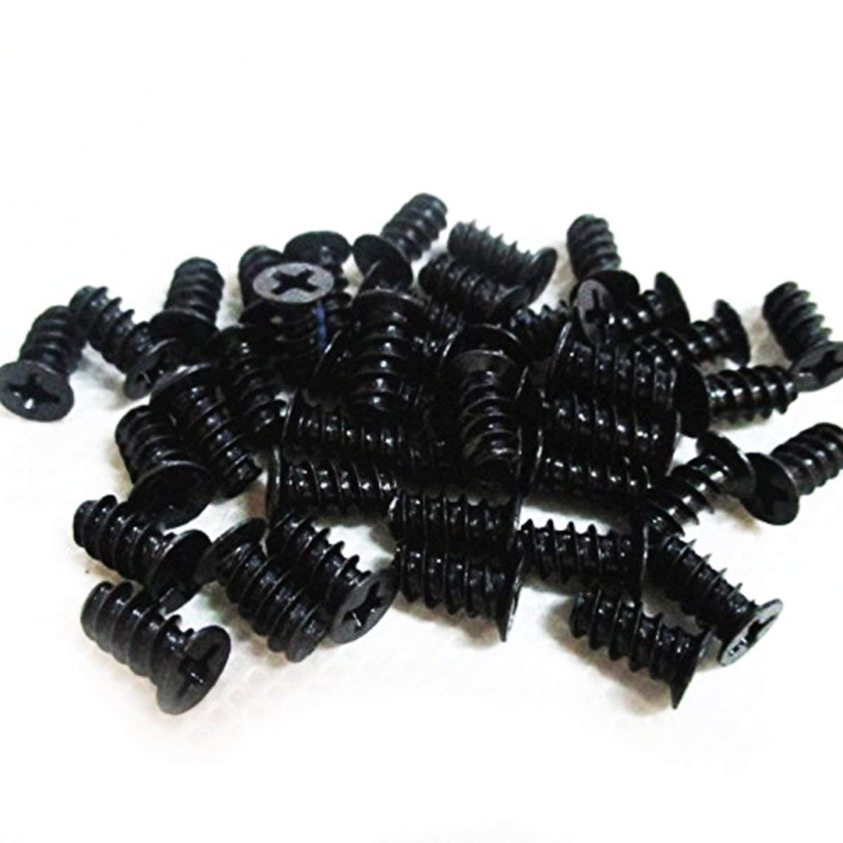 Black Computer Case Fan Screws 50 Pack - Compatible with 60mm, 70mm, 80mm, 90mm, 92mm, 120mm & 140mm PC Cooling Fans - Secure Mounting for Optimal Airflow - Perfect for Gaming PC, Workstation & Server Builds