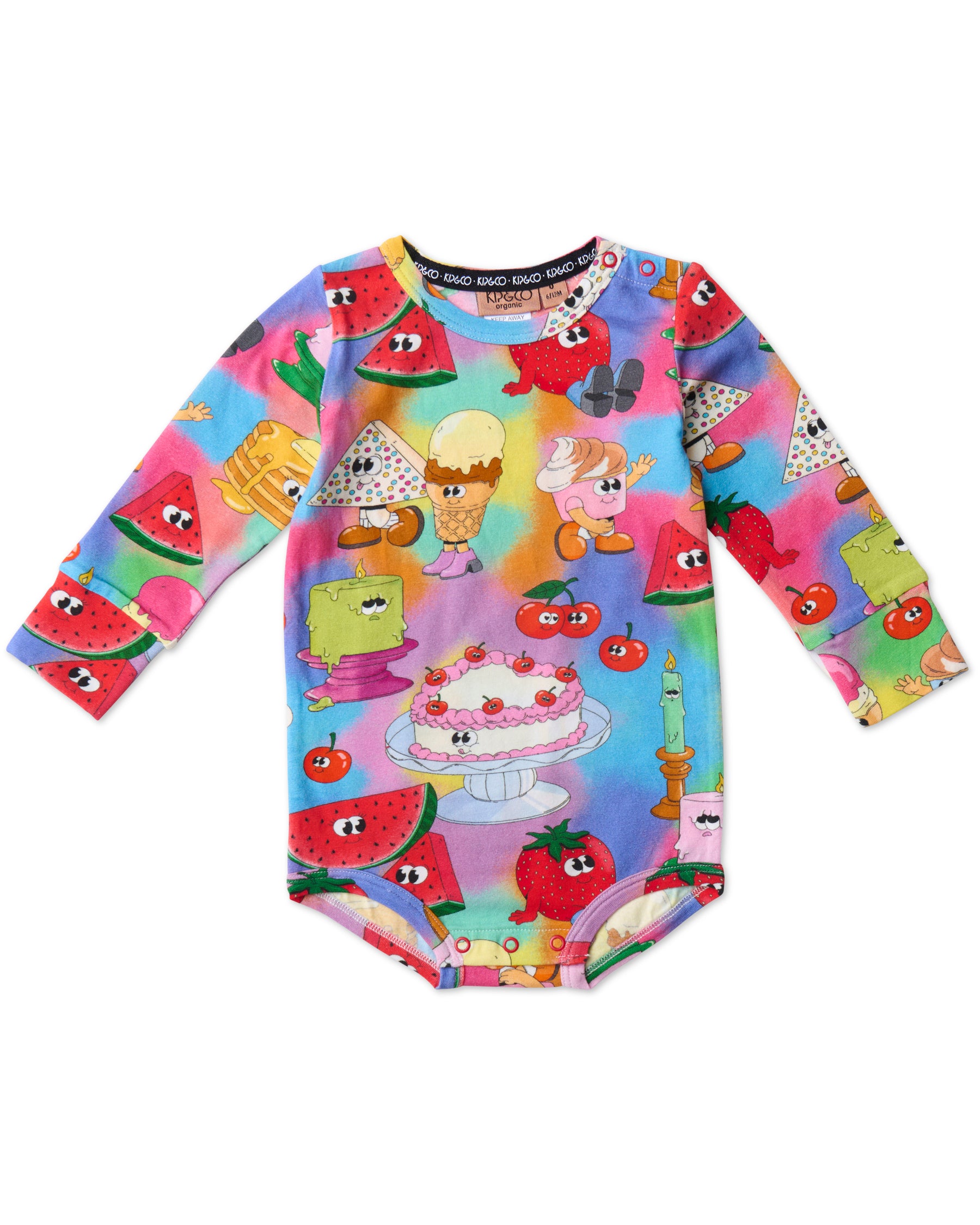 Just Dessert Organic Long Sleeve Romper for Baby Girls | Soft Cotton Jumpsuit | Perfect for Playdates & Photo Shoots