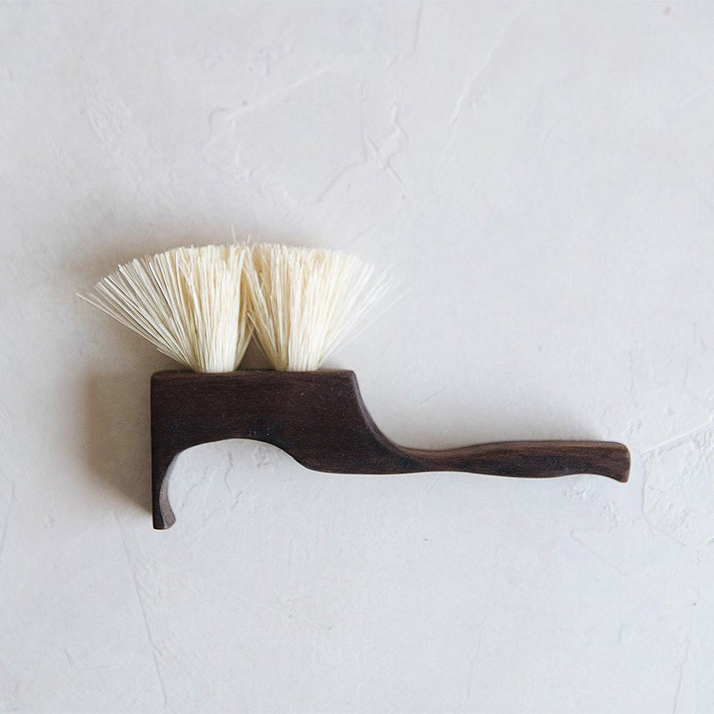 Premium Small Wooden Counter Brush No. MT0985 - Natural Wood Cleaning Brush for Kitchen, Bathroom & Countertops - Perfect for Daily Cleaning & Dusting