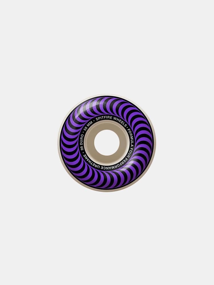 Spitfire Formula Four Classic Skateboard Wheels 54mm 99a Purple - High Performance for Street and Park Skating
