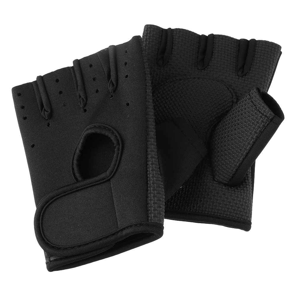 Anti-Slip Half Finger Gloves for Men & Women - Breathable Yoga, Fitness & Workout Gloves - Ideal for Gym, Cycling & Weightlifting