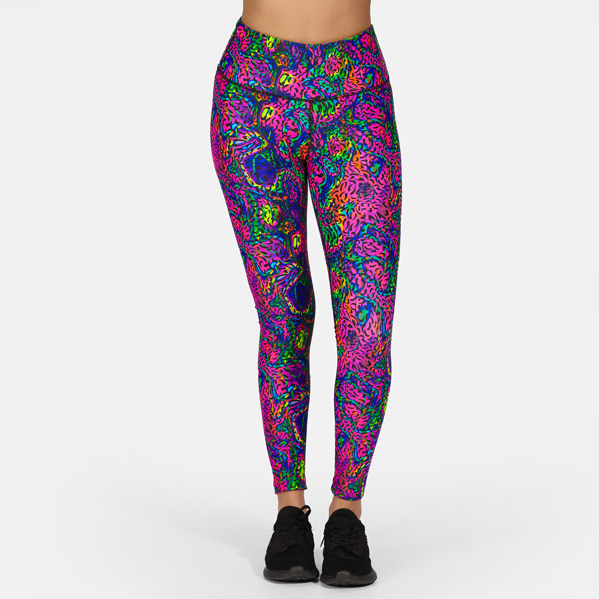Celestial Print High Waist Yoga Leggings for Women - Comfortable Workout Pants for Yoga, Running & Gym - Trendy Galaxy Design Activewear