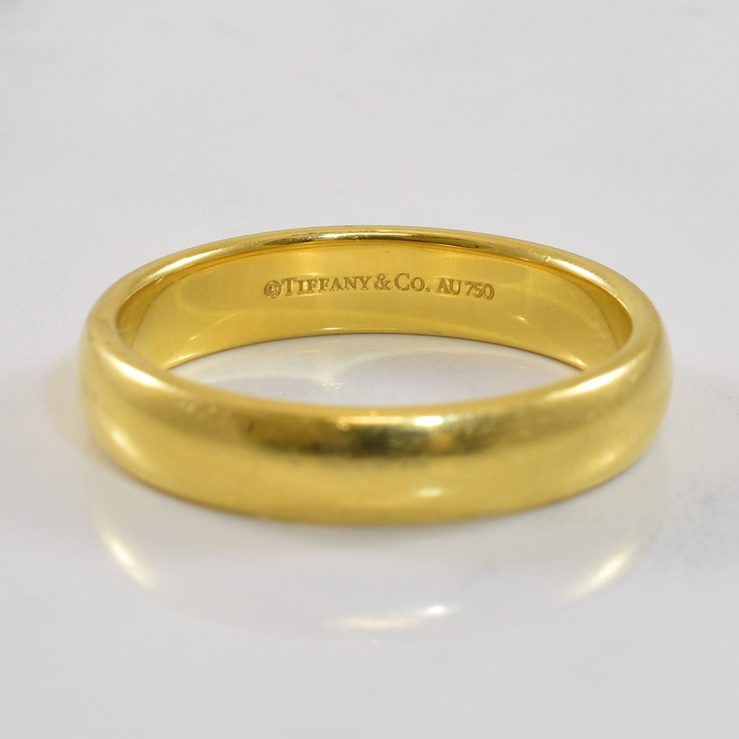 Tiffany & Co. Forever Wedding Band Ring - 4.50mm Platinum, Size 9.75 - Elegant Bridal Jewelry for Weddings, Anniversaries & Special Occasions