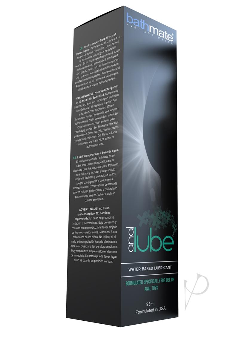 Bathmate Anal Water-Based Lubricant 3.3oz (93ml) - Long-Lasting, Hypoallergenic Lube for Comfortable & Safe Anal Play - Perfect for Couples & Solo Use