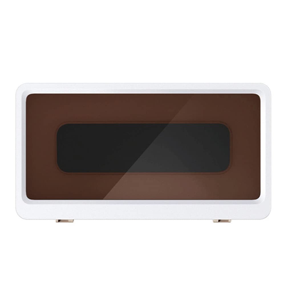 Waterproof Shower Phone Holder - Wall Mounted Tablet & Mobile Phone Stand with Self-Adhesive, All Covered Protection (Brown) - Perfect for Bathroom, Kitchen & Outdoor Use