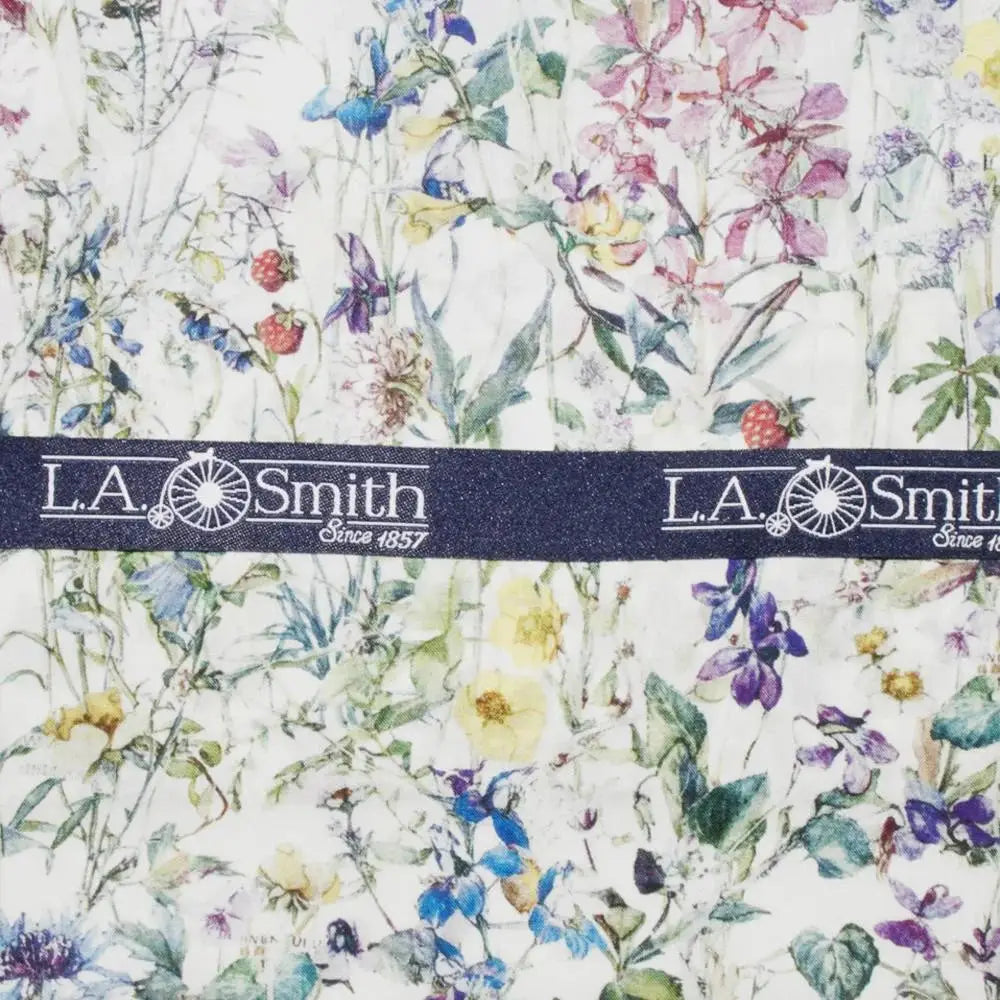 L.A. Smith Blue Hank Scarf - Premium Liberty Fabric Wrap - Perfect for Winter Fashion & Gift Giving