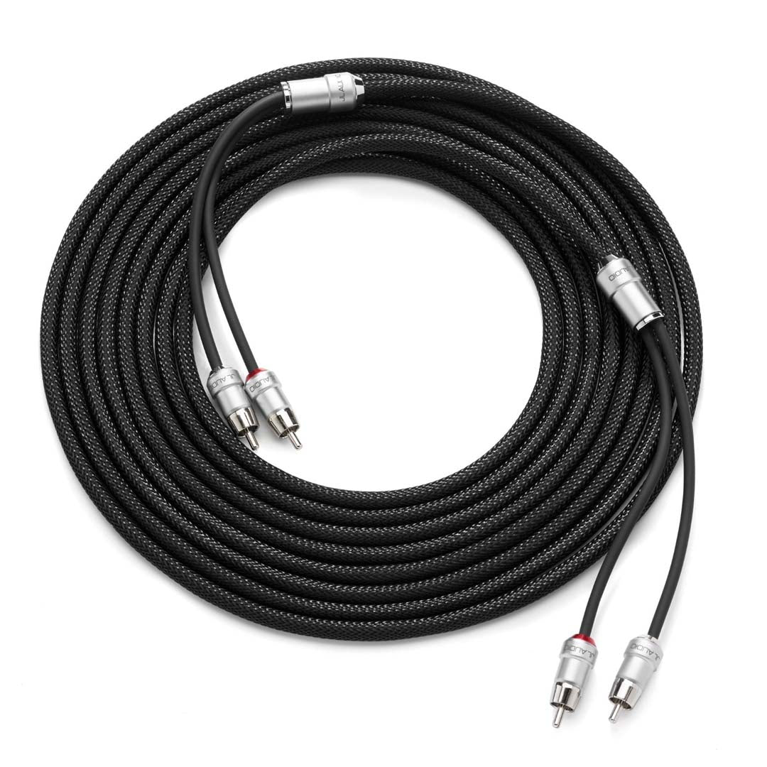 JL Audio XE BLKAIC2 18 - 2 Channel 18ft (5.49m) Premium RCA Audio Cable for Car Stereo & Home Theater Systems - High-Quality Interconnect for Enhanced Sound Performance