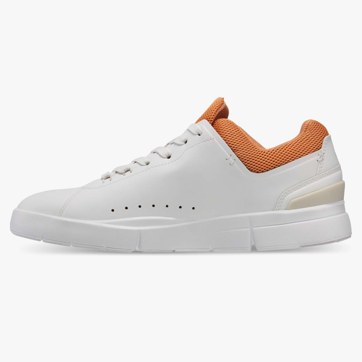 On Running Women's The Roger Advantage Running Shoes - White & Copper | Lightweight & Breathable for Jogging, Gym Workouts & Daily Wear