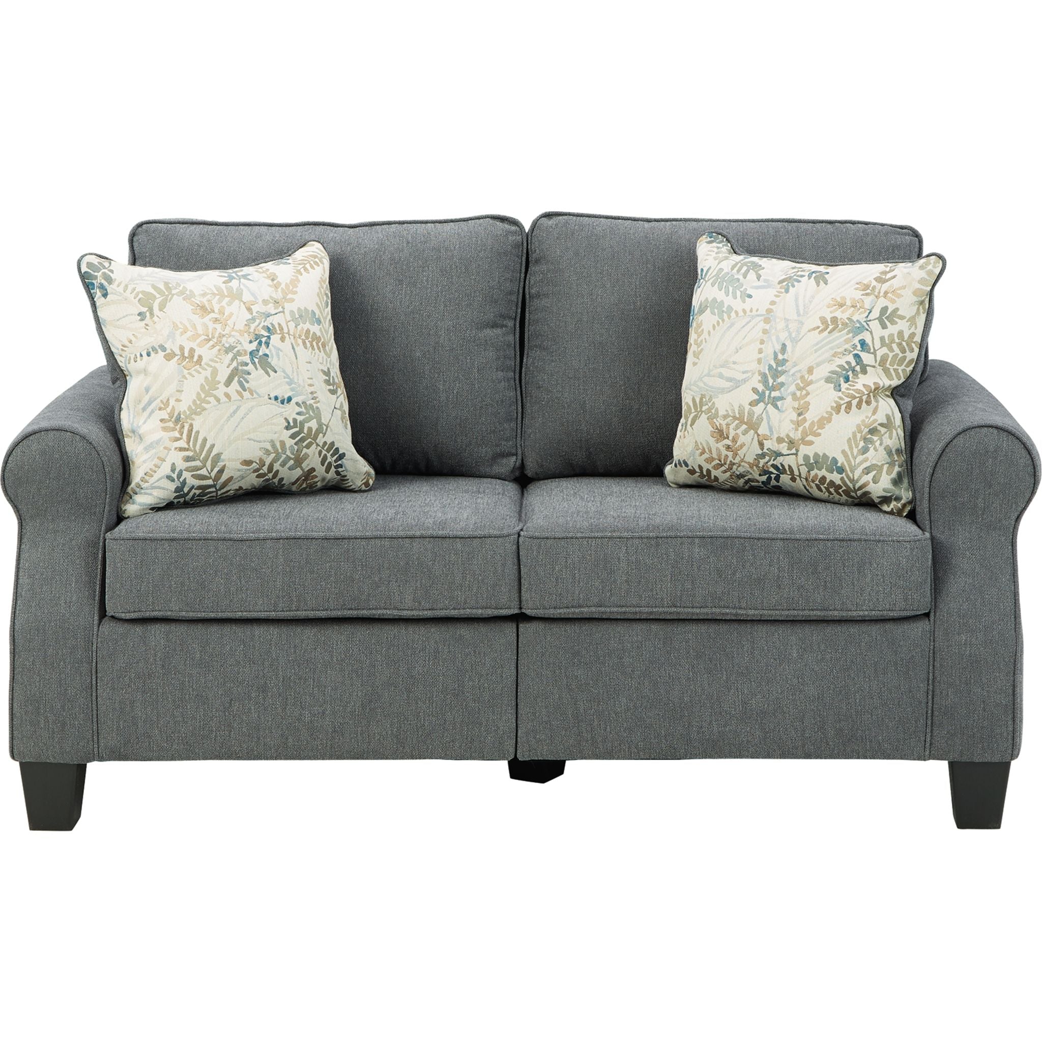 Alessio Loveseat - Modern Charcoal Gray Sofa for Small Spaces | Perfect for Apartments, Living Rooms & Offices