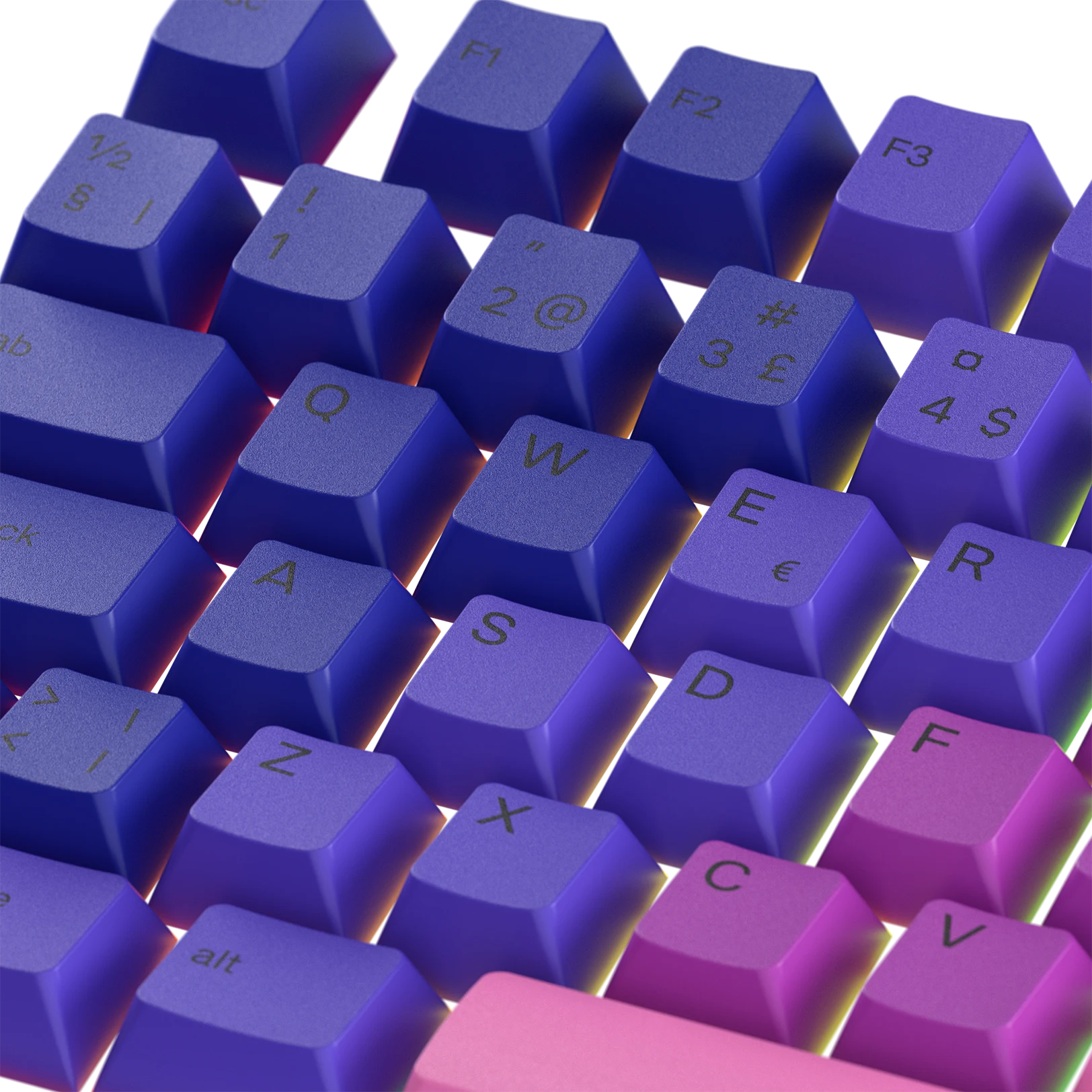Nebula Nordic Keycaps for Mechanical Keyboards - Customizable RGB Backlit Gaming & Typing Experience