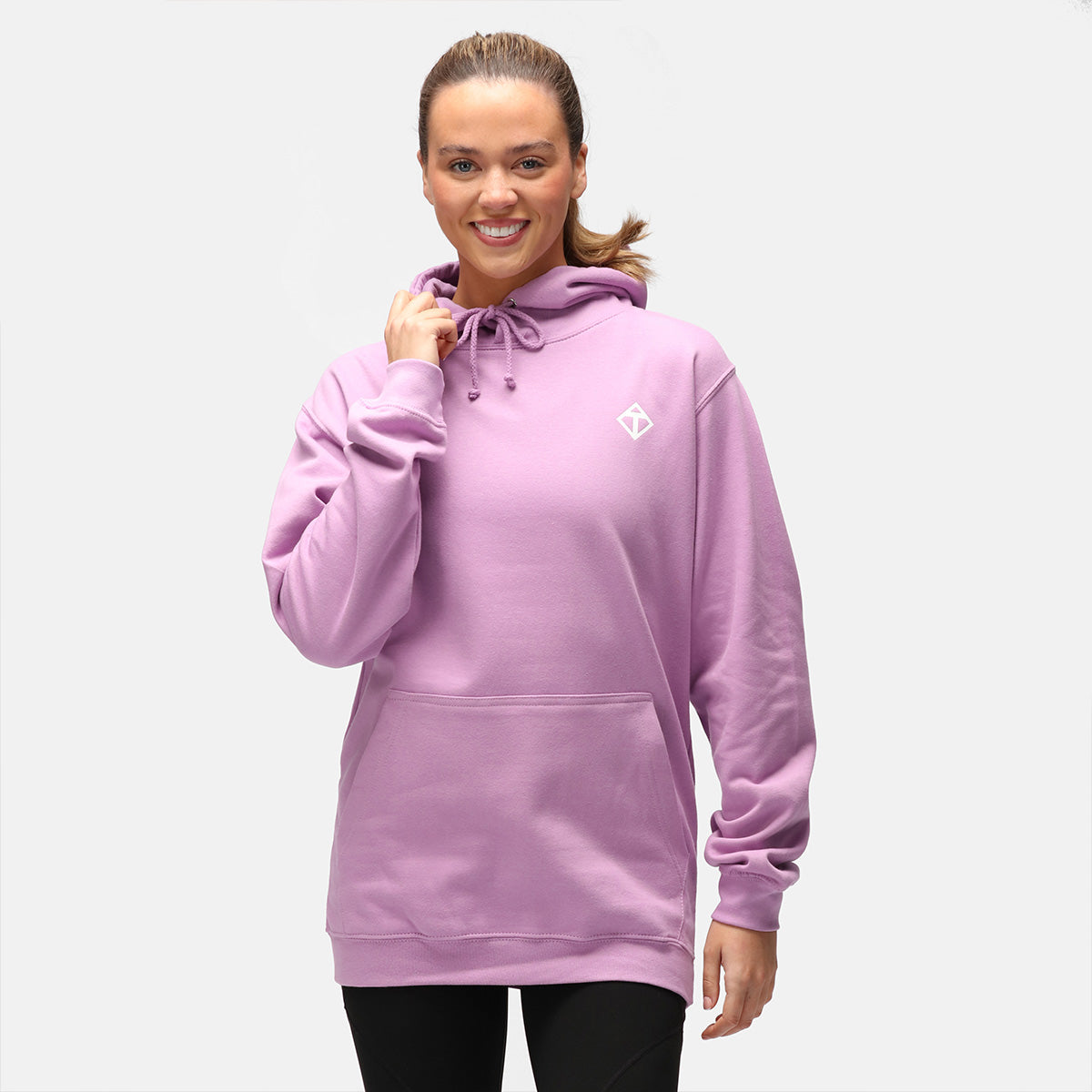 Lavender Diamond Hoodie for Women - Soft Fleece Pullover Sweatshirt with Hood - Cozy Lounge & Outdoor Wear