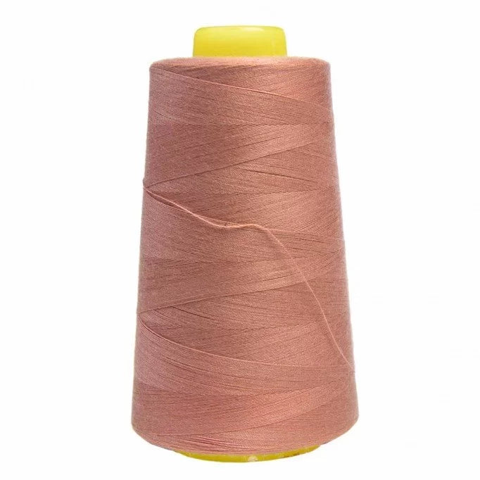 Premium Overlock Thread - Clay Pink (5000m) | High-Strength Polyester Sewing Thread for Sergers & Overlock Machines | Ideal for Quilting, Apparel & Craft Projects