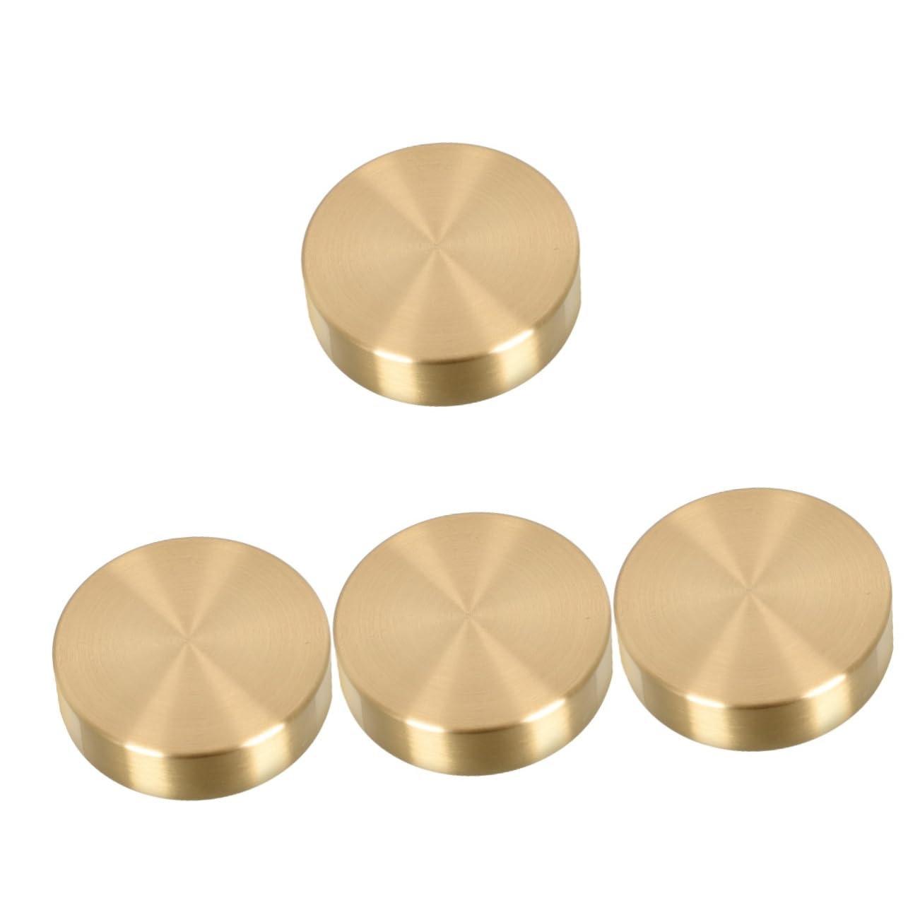BESPORTBLE 4-Piece Brass Round Paperweights for Painting, Calligraphy, Drawing & Office Use - Chinese Letter Design - Perfect for Artists, Writers & Stationery Lovers