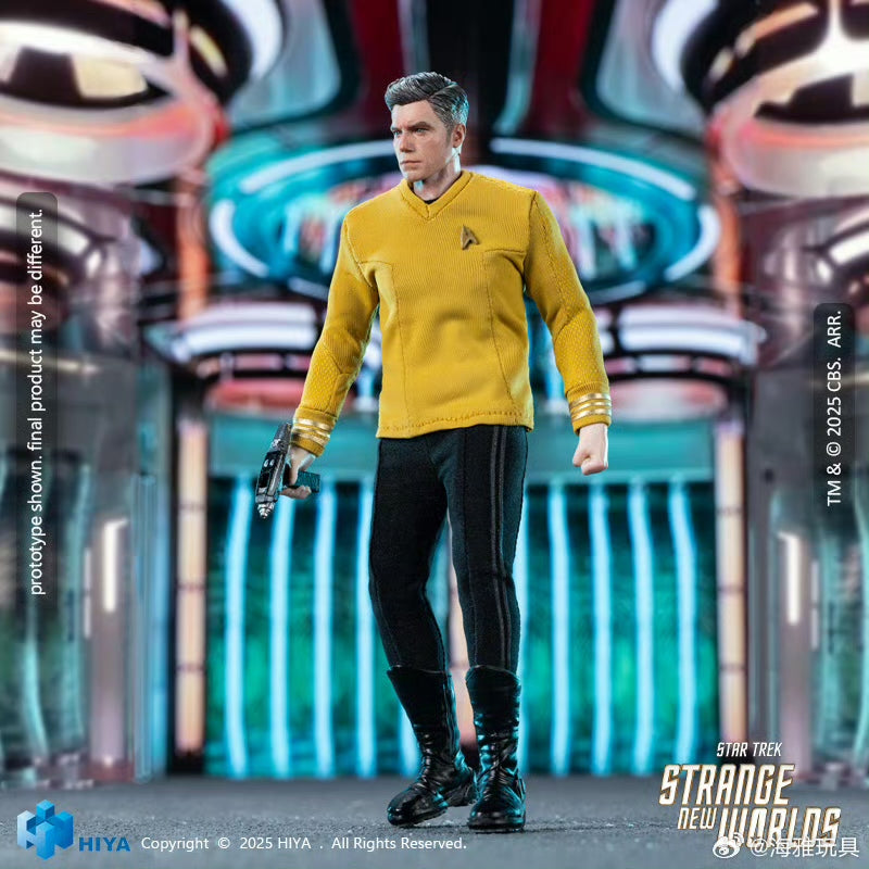 HIYA Toys 6-inch 1/12 Scale Captain Pike Action Figure - Star Trek Strange New Worlds Collectible - Perfect for Display & Sci-Fi Fans