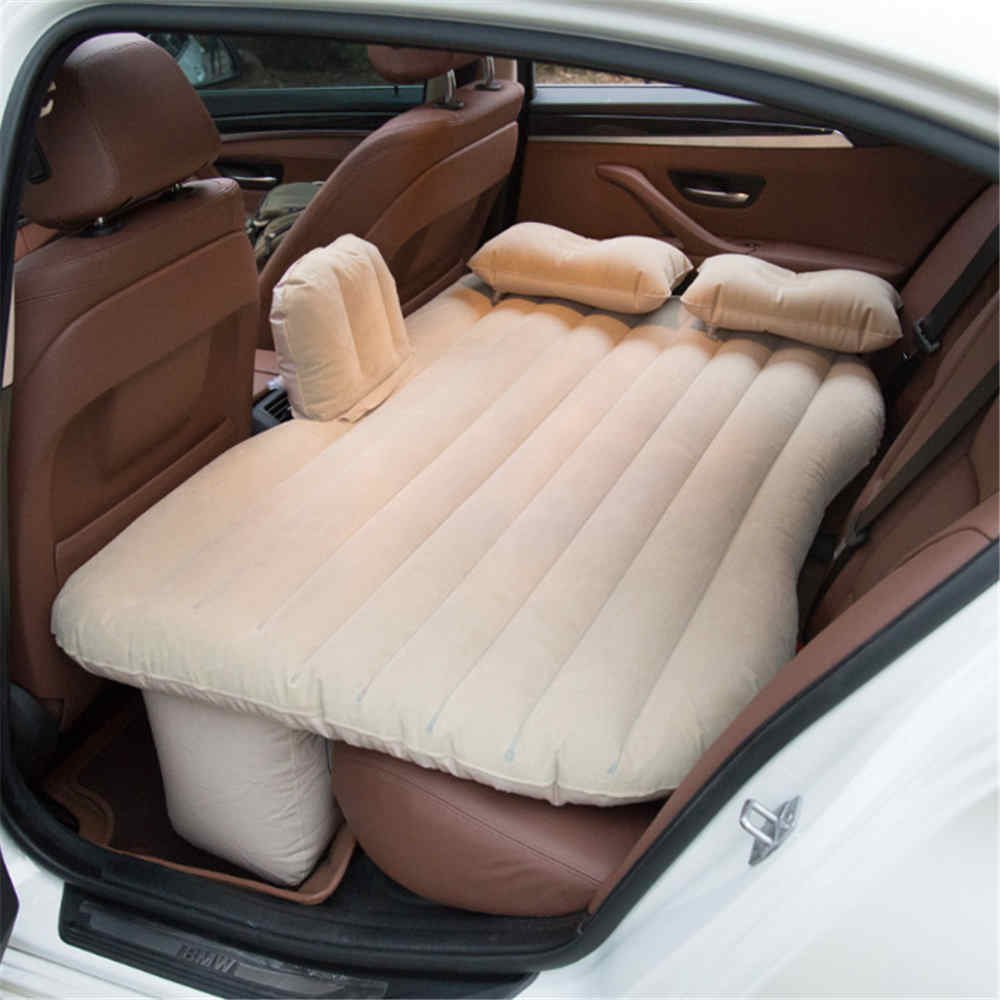 Inflatable Car Air Mattress for Back Seat - Travel Bed & Portable Air Bed for Camping, Road Trips, and Long Drives