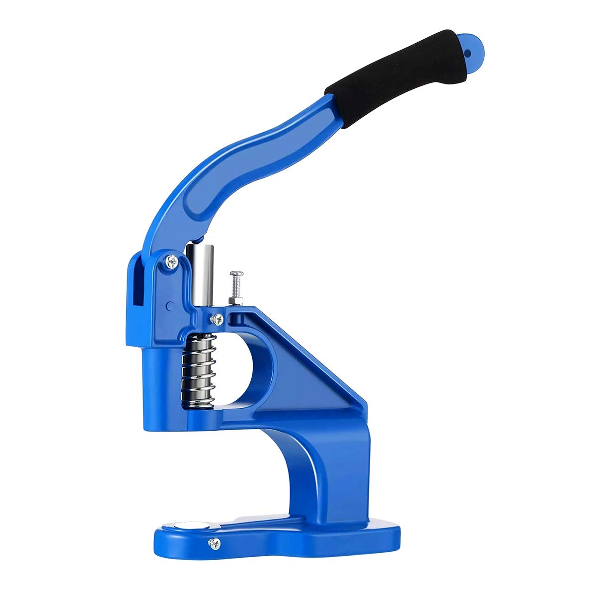 Hand Press Grommet Machine - Metal Snap Button & Rivet Tool for Jeans, Leather, Fabric - Includes Punching Dies & Handle Cover | DIY Clothing Repair, Crafting, Upholstery Projects