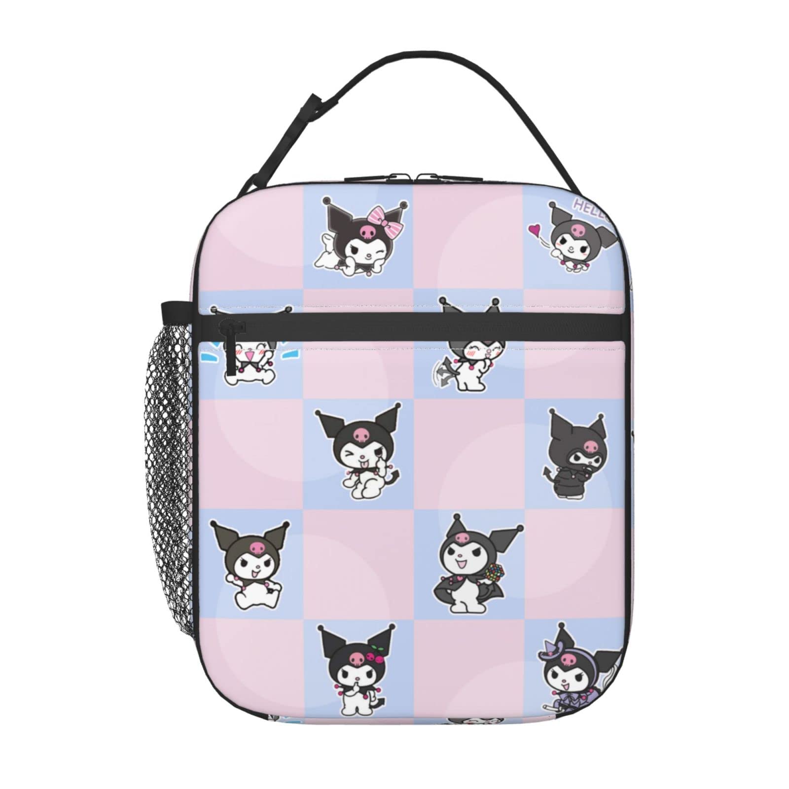 Cute Kawaii Anime Cartoon Insulated Lunch Bag - Reusable Food Container for School, Work, Picnic & Travel - Bento Box for Kids & Adults - Leakproof & Eco-Friendly Lunch Tote