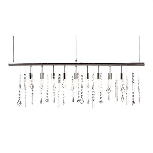 Brika Home Modern Chrome Ceiling Lamp - Stylish Lighting Fixture for Living Room, Bedroom & Dining Room