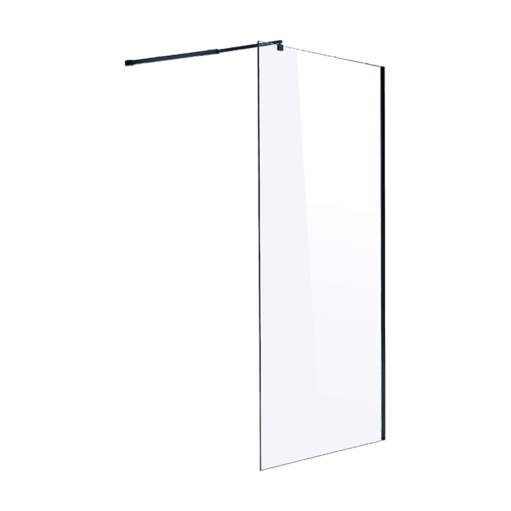 10mm Frameless Safety Glass Shower Screen 1000x2100mm - Tempered Bathroom Glass Panel for Modern Walk-in Showers and Wet Rooms