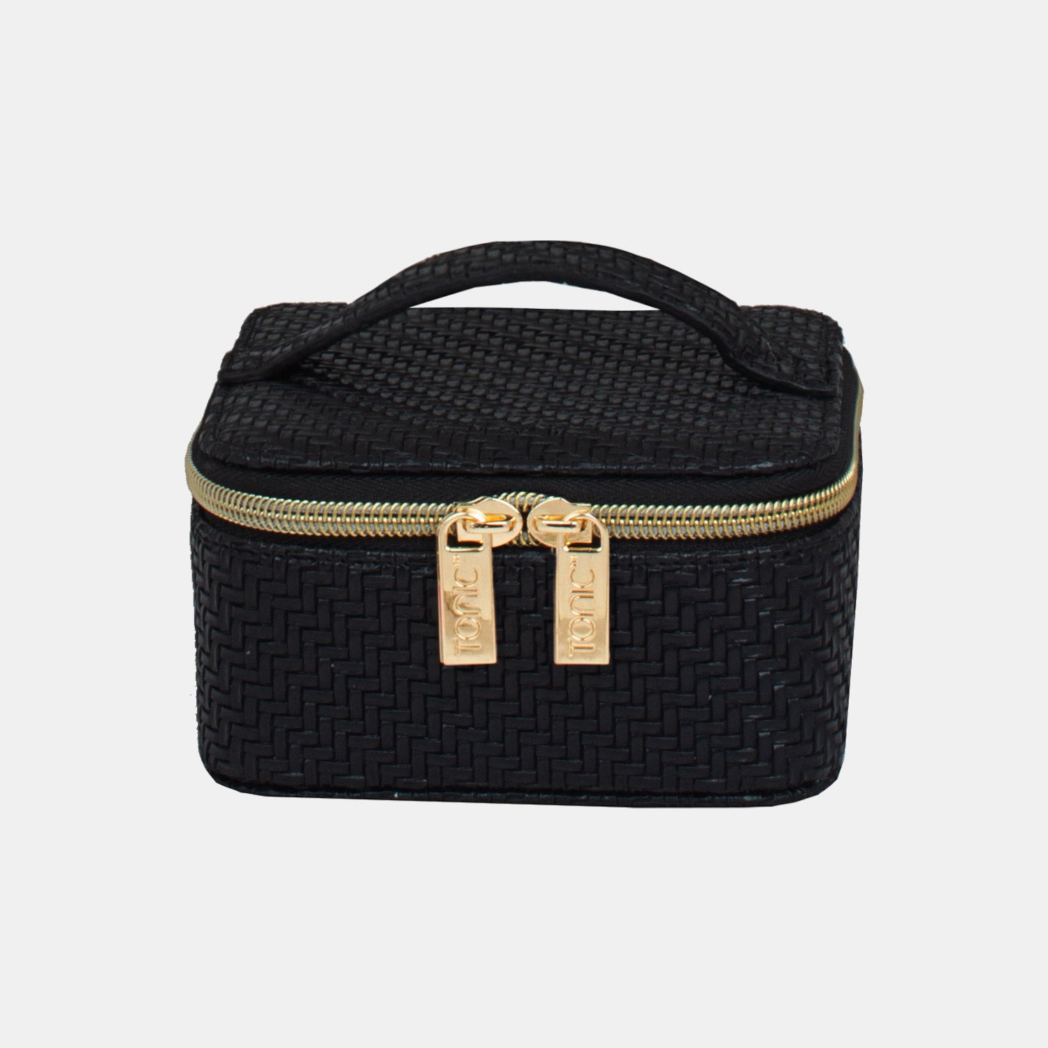 Herringbone Licorice Jewelry Cube Box - Elegant Storage for Necklaces, Rings & Earrings - Perfect for Travel, Gift Giving & Home Organization