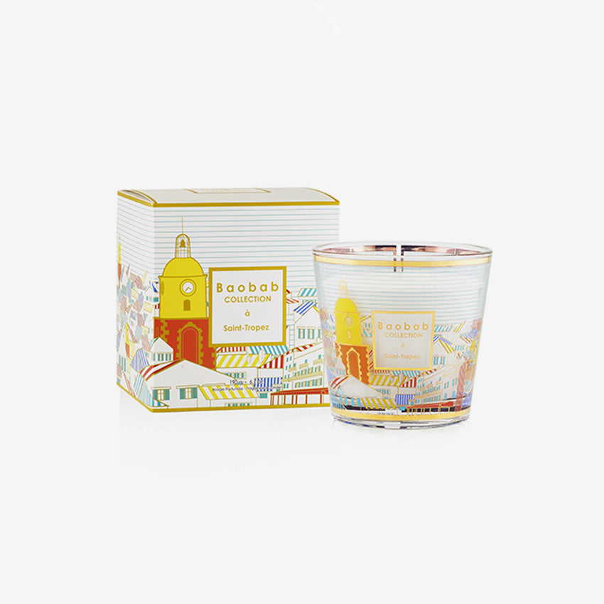 Baobab Collection My First Baobab Saint Tropez Scented Candle - Luxury Home Fragrance for Relaxation & Romantic Ambiance