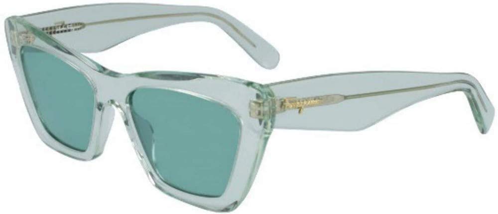 Ferragamo SF 929 S 310 Green Polarized Sunglasses for Women - Luxury UV Protection Shades for Driving, Beach & Outdoor Fashion