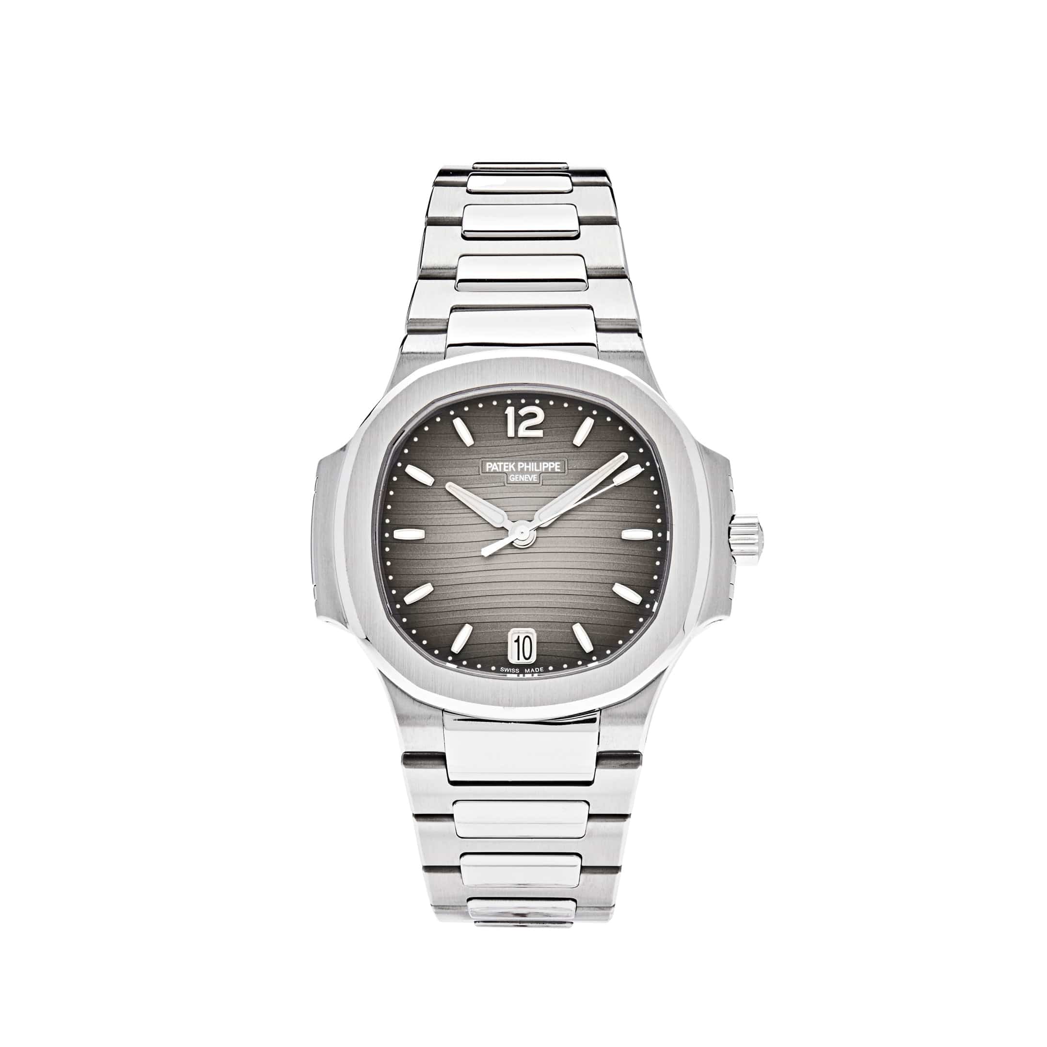 Patek Philippe Nautilus 7118/1A 011 Ladies Watch - Stainless Steel Case with Smoke Grey Dial - Luxury Women's Wristwatch for Business, Gala & Special Occasions