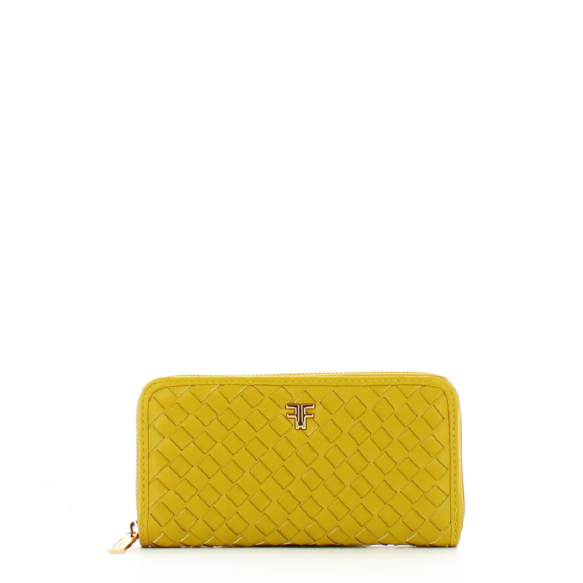 Fracomina Woven Zip Around Wallet in Lime - FA23SB7004P411S5 - Perfect for Everyday Use & Travel Accessories