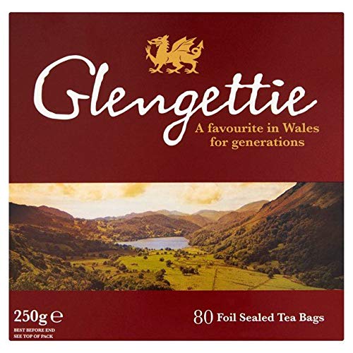 Glengettie Tea Bags - 80 Count Pack | Premium Black Tea for Morning Boost & Afternoon Relaxation | Perfect for Home, Office or Travel