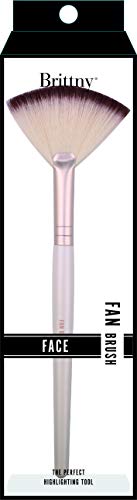 Brittny Professional Makeup Brush Fan Set (6-Pack) - Soft Synthetic Bristles for Flawless Foundation, Contouring & Blending - Perfect for Everyday Makeup & Professional Artists