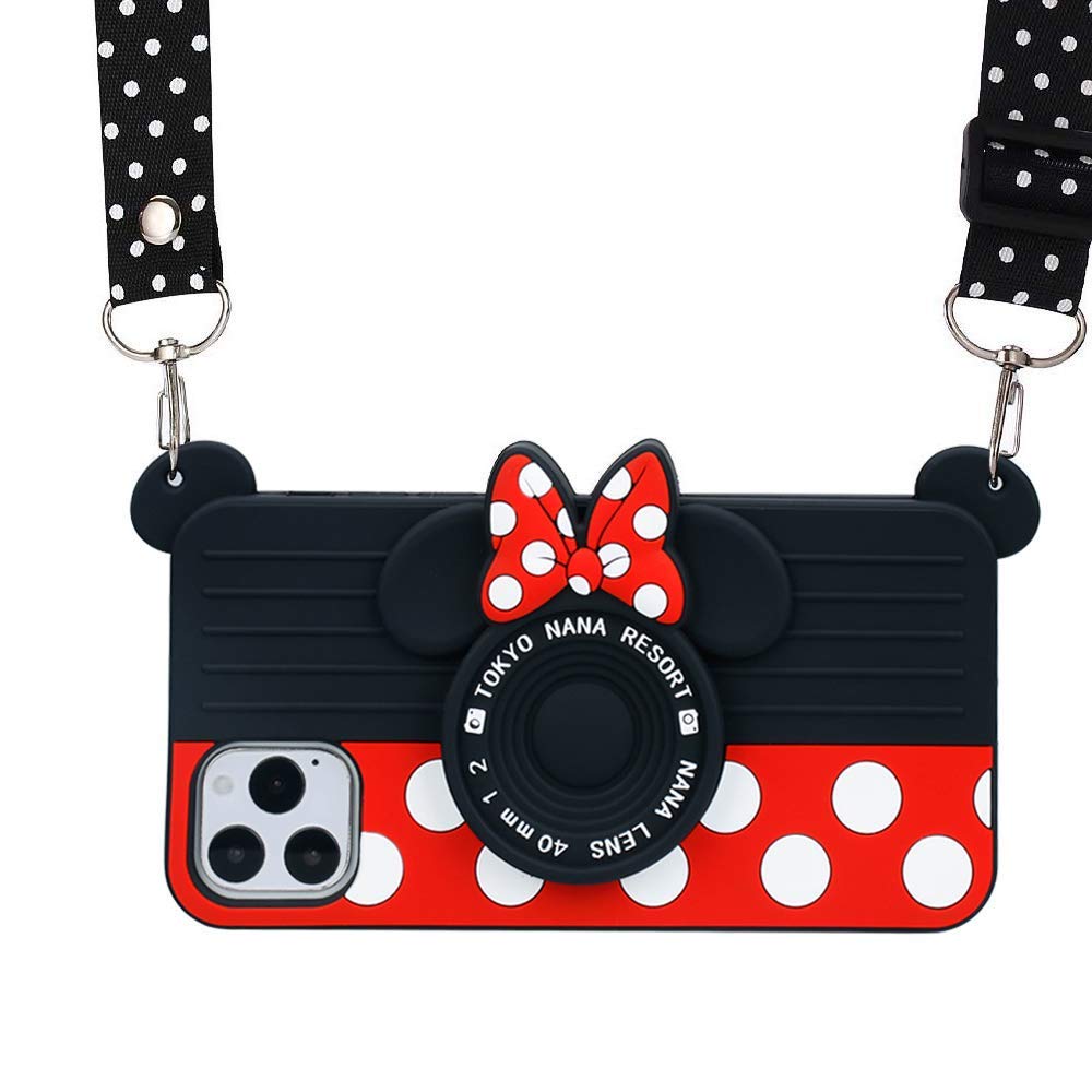 Minnie Mouse 3D Cartoon Soft Silicone Case for iPhone 11 (6.1 Inch) - Cute Protective Phone Cover for Girls & Women - Perfect for School, Work & Everyday Use