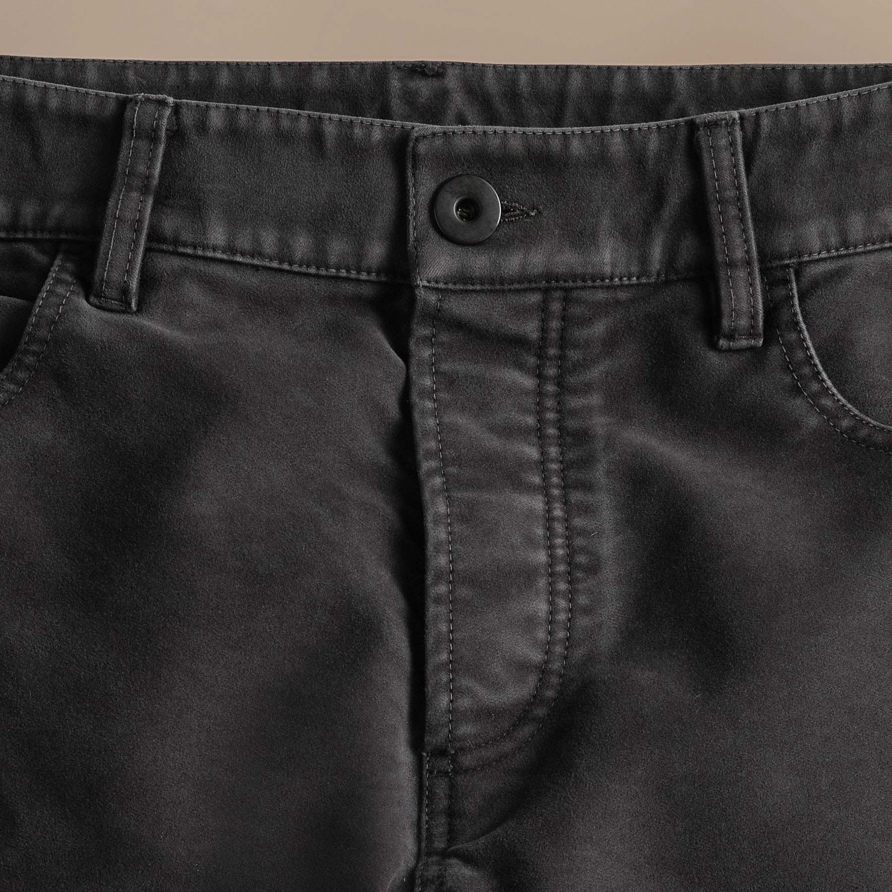 Premium Cotton Moleskin 5-Pocket Pants in Magma Pigment - Comfortable & Durable Men's Casual Trousers for Work, Travel & Everyday Wear