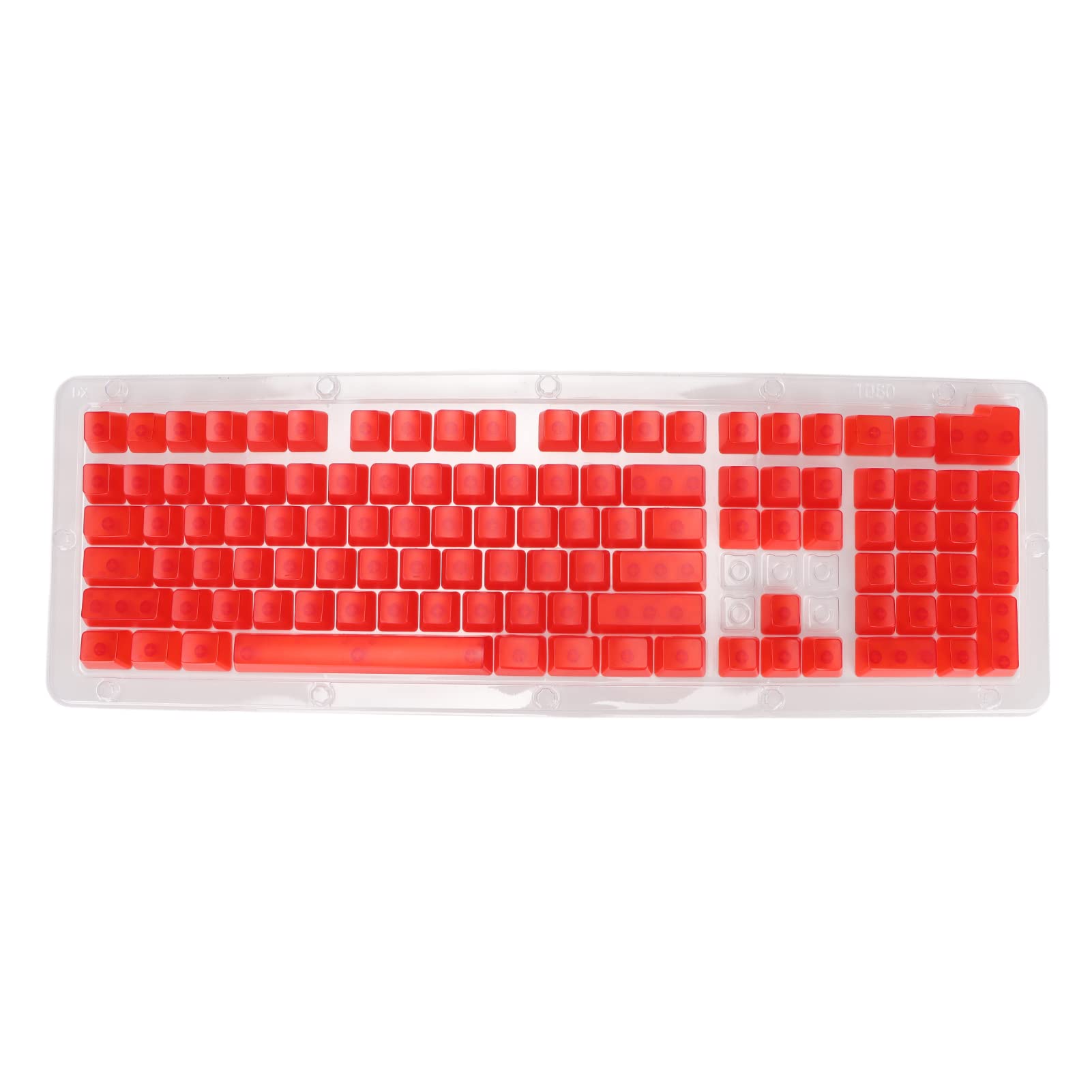 Sanpyl 108 Pcs Transparent Pudding Keycaps for 61/87/104 Keys Mechanical Keyboards - Gaming & Typing Upgrade