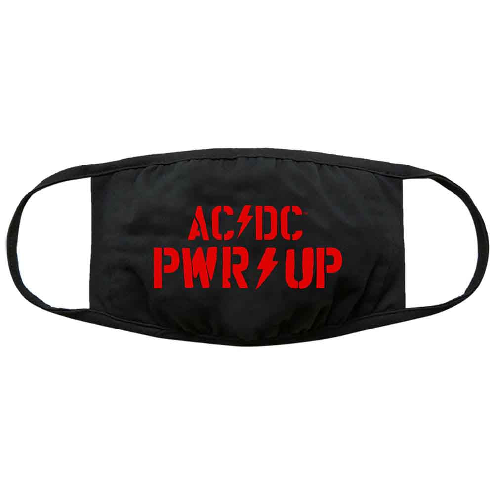 AC/DC PWR UP Logo Face Masks - Reusable & Breathable for Concerts, Festivals & Everyday Protection