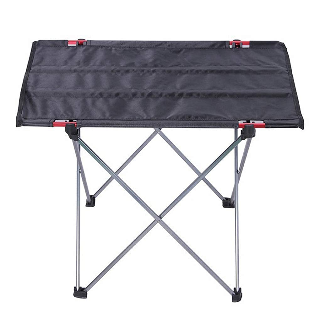 KAUTO Portable Folding Camping Table - Lightweight Outdoor Picnic Table for BBQ, Beach & Garden - Compact 2-Person Design Perfect for Camping Trips, Tailgating & Backyard Parties