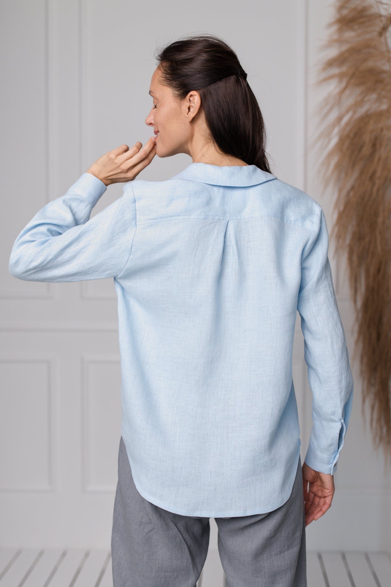 Stylish SAMOA Button Front Linen Shirt for Men & Women | Breathable Summer Casual Wear | Perfect for Beach, Office & Outdoor Activities