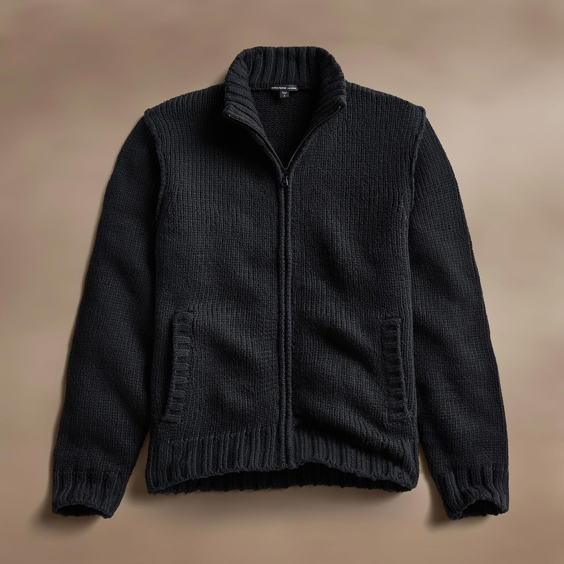 Soft Cotton Knit Zip Up Sweater for Women & Men - Black | Cozy Pullover Jacket for Fall & Winter | Casual Outfit Essential
