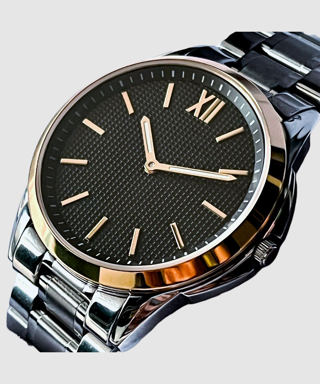 SB Watch - Premium Stainless Steel Black Watch for Men | Waterproof & Durable | Perfect for Business, Casual & Outdoor Activities