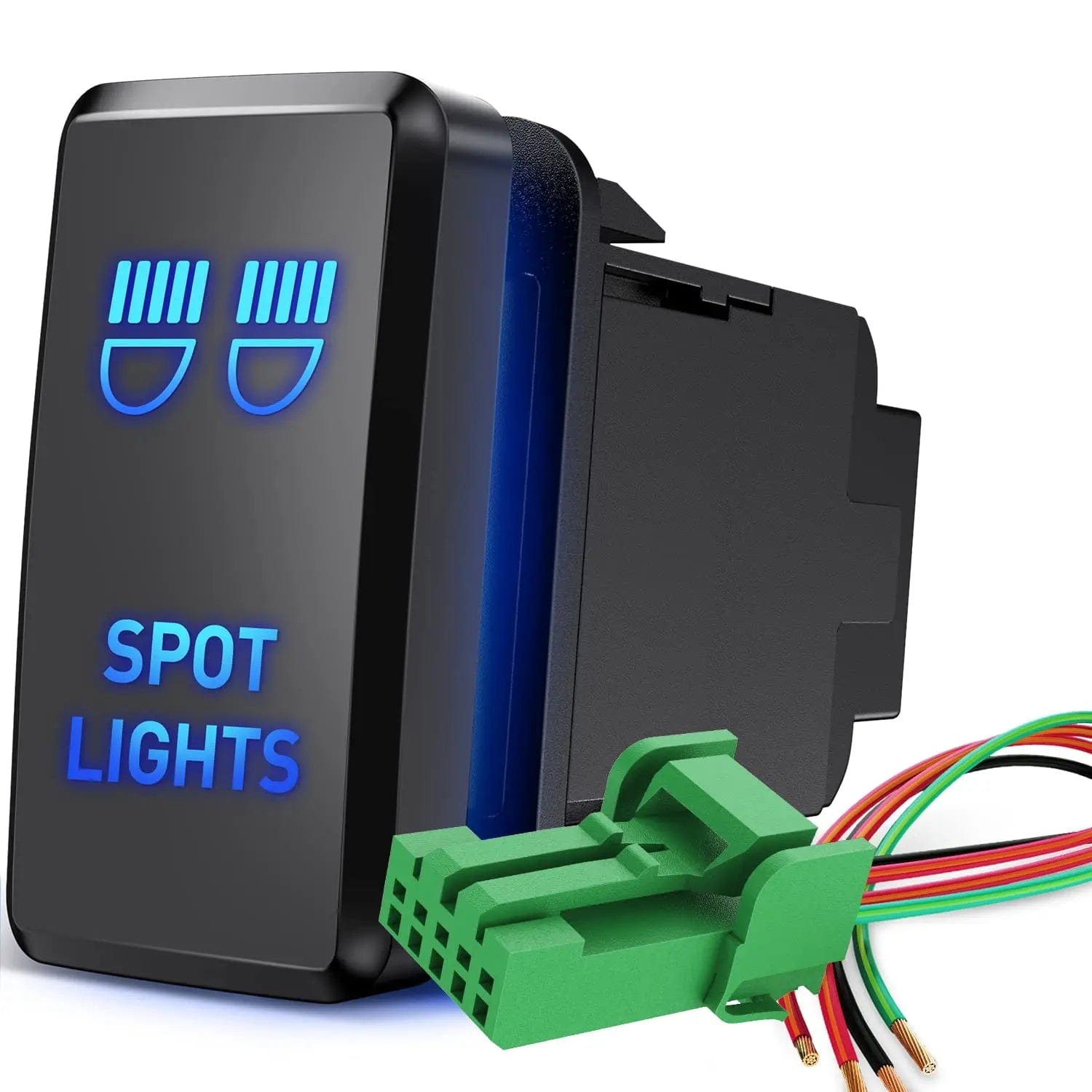 Toyota LED Spot Lights Push Button ON/Off Switch - Waterproof Off-Road Lighting for Trucks, Jeeps & SUVs - Perfect for Night Driving, Camping & Outdoor Adventures