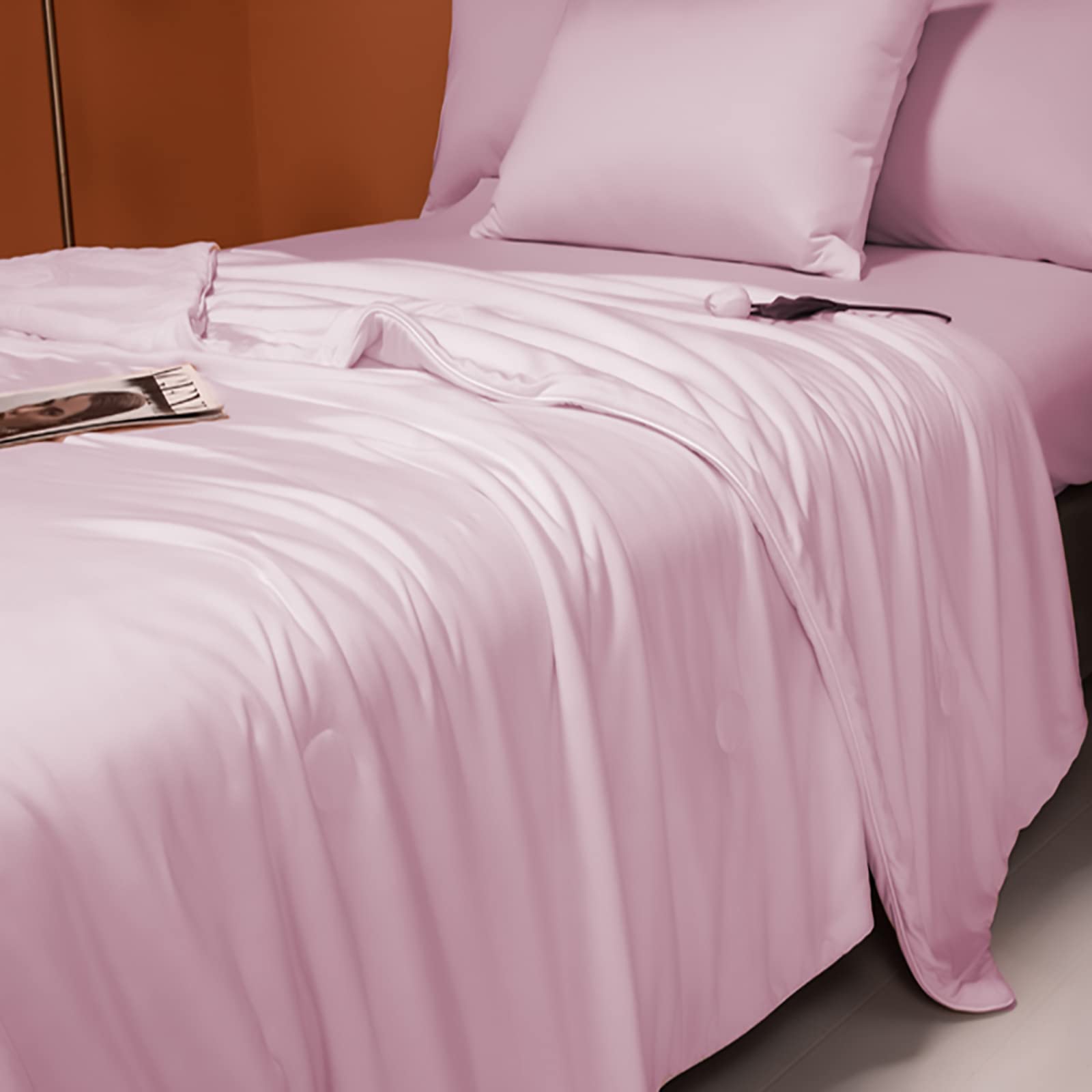 Purple Cooling Blanket for Hot Sleepers - Double Sided Cold Effect, Breathable & Comfortable Summer Blanket (200x230cm) | Machine Washable | Perfect for Bedroom, Air Conditioning, Hot Nights & Summer Camping