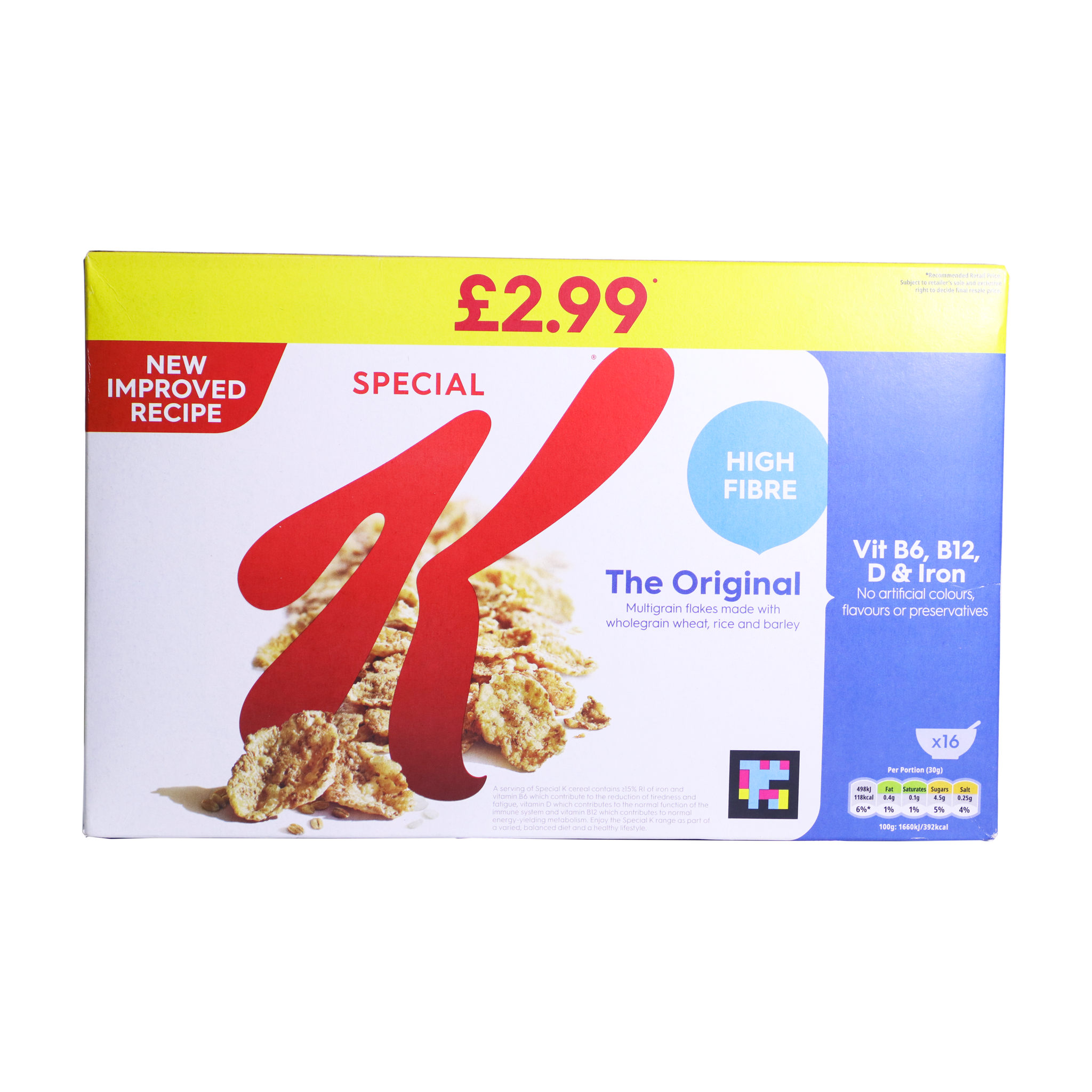 Kellogg’s Special K Original Cereal 500g - High Protein Breakfast Cereal for Weight Management - Perfect for Healthy Morning Meals & Snacks