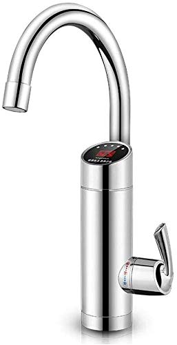 HAODAMAI Silver Electric Hot Water Faucet - Instant Continuous Heating for Kitchen & Bathroom | Perfect for Hand Washing, Dish Cleaning & Quick Hot Water Needs