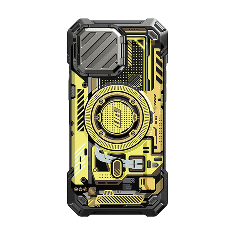 iPhone 15 Pro Max 6.7 Inch Unicorn Beetle MAG XT MagSafe Case - Yellow Circuit | Shockproof & Magnetic Protection | Perfect for Outdoor Adventures & Daily Use