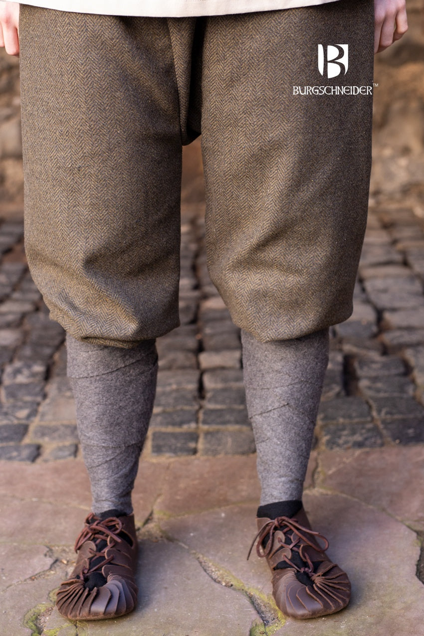 Rus Pants Tilda Herringbone Olive/Grey - Stylish Women's Casual Trousers for Work, Travel & Everyday Wear