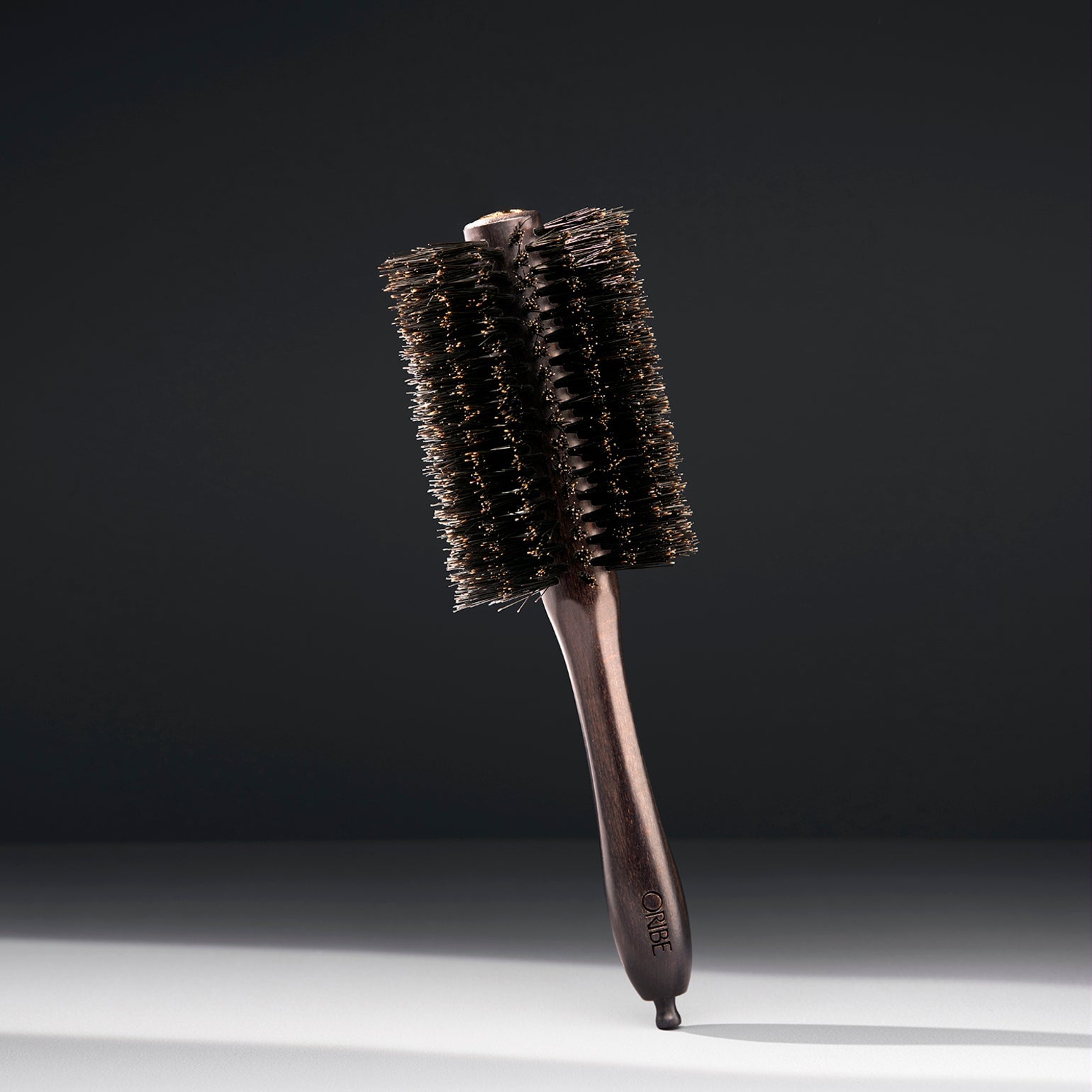 Premium Beechwood Round Hair Brush for Smoothing & Detangling - Ideal for Styling, Blowouts & Salon-Quality Results at Home